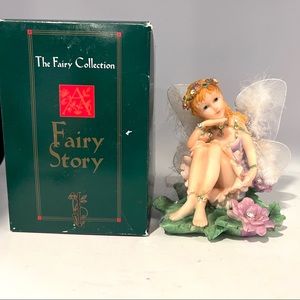 DENZINE  The Fairy Collection. 1995  Fairy sitting with hand under chin